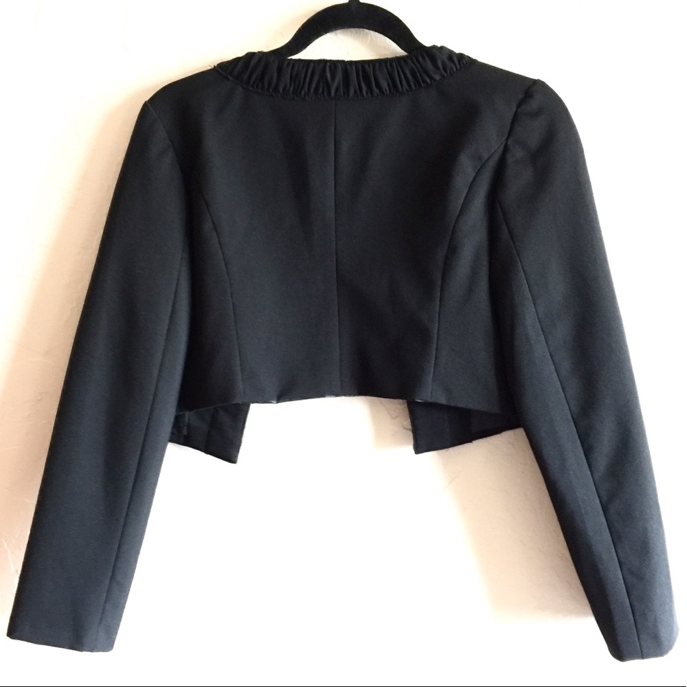 Formal Cropped Statement Black Jacket - image 3